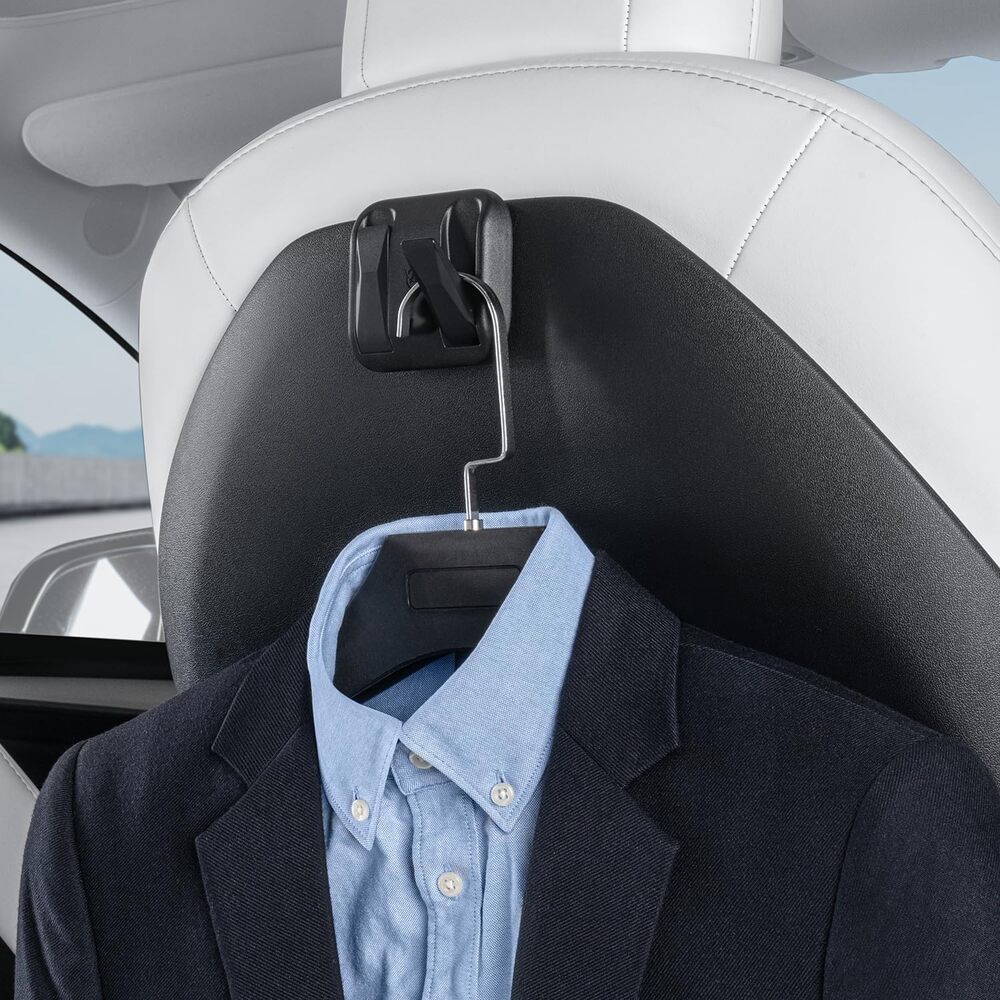 2 Pack Foldable Car Seat Hooks for Tesla Model 3 Y Juniper Highland 2021-2026 - Picture 7 of 8